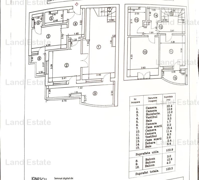 DupIex 4 camere Piata Unirii - Vedere Fantani