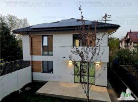 Vila lux 4 camere (bucatarie mobilata)+panouri fotovoltaice centru Ciorogarla