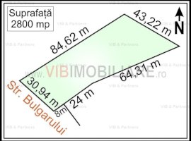 Magurele, Varteju - Str. Bulgarului, teren intravilan, suprafata 2.800 mp