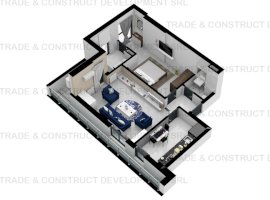 Antiaeriană - Apartament cu 2 camere Tip M
