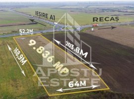 Teren extravilan la 1 minut de ieșirea pe autostrada A1