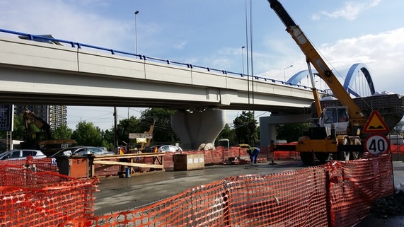 Lucrarile de constructie la pasajul Mihai Bravu, in intarziere