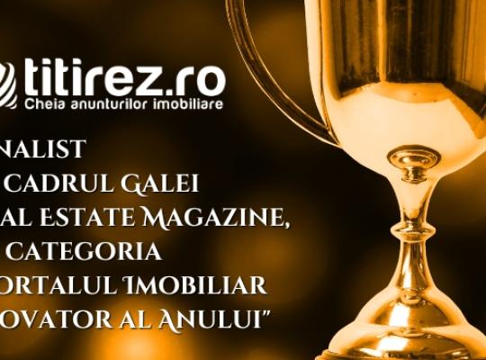 Titirez.ro, finalist în cadrul Galei Real Estate Magazine, la categoria „Portalul Imobiliar Inovator al Anului”