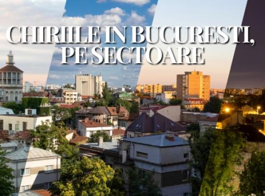 Piata chiriilor din Bucuresti, pe sectoare, pe scurt